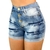 Short Jeans Feminino Curto Tie Dye Moda Blogueira Empina Bumbum