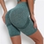 Cintura alta sem costura fitness legging calças de treinamento curto - trend store - loja online