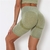 Cintura alta sem costura fitness legging calças de treinamento curto - trend store