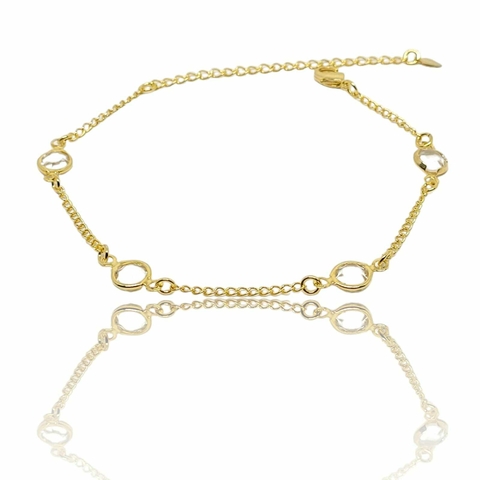Pulseira com Zircônia Cristal