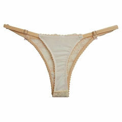 Conjunto triangulito y less regulable hueso y rosa - tienda online