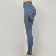 Mulheres de fitness esporte sem costura leggings cintura alta elástica sólida
