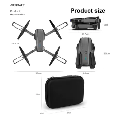 Dobrável Dual Camera Drone, E99, K3 Pro, HD 4K, Modo de espera alto, Mini RC, W