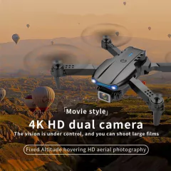 Dobrável Dual Camera Drone, E99, K3 Pro, HD 4K, Modo de espera alto, Mini RC, W - IKKYSHOP