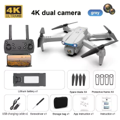 Dobrável Dual Camera Drone, E99, K3 Pro, HD 4K, Modo de espera alto, Mini RC, W - comprar online