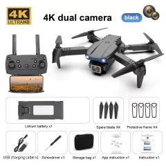 Dobrável Dual Camera Drone, E99, K3 Pro, HD 4K, Modo de espera alto, Mini RC, W - comprar online