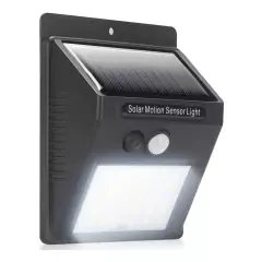 Imagem do Luminária Energia Solar De Parede 20 30 100 Leds Com Sensor De Movimento Presença Sem Fio Prova D'Água