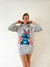 Buzo Stich flores (gris)