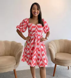 Vestido curto crepe - LAMISS