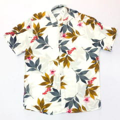 Camisa masculina estampada plus