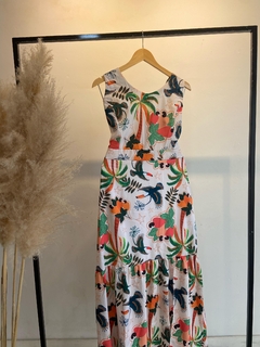 Vestido longo crepinho - comprar online