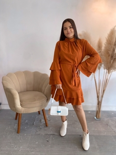 Vestido manga longa na internet
