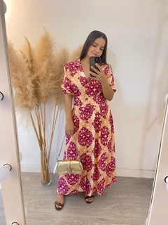 Vestido longo acetinado - LAMISS