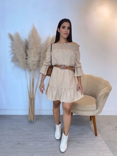 Vestido chiffon ombro a ombro - LAMISS