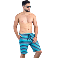 Short moletom masculino listrado na internet