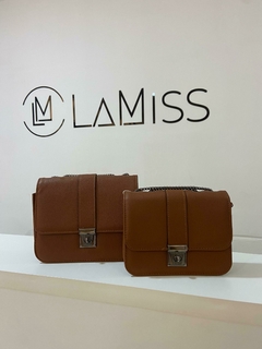 Bolsa de couro marrom