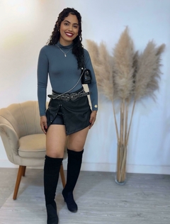 Short saia couro - comprar online