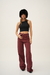 SD414 - Wide Leg Denim Bordo Rígido (Wine) - comprar online