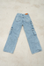 SD379 - Cargo Denim 4 Bolsillos Asimetrico Azul Rigido (Hera) - comprar online