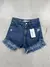 SD364 - Short Denim Desflecado Azul Rigido Roturas (Coraline)