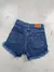 SD364 - Short Denim Desflecado Azul Rigido Roturas (Coraline) - comprar online