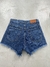 SD366 - Short Denim Azul Rígido Desflecado (Anne) - comprar online