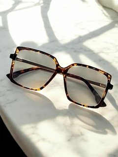 Armação quadrada animal print - Vs versatille eyewears- Variedade em óculos solar e Armações de qualidade e acessíveis