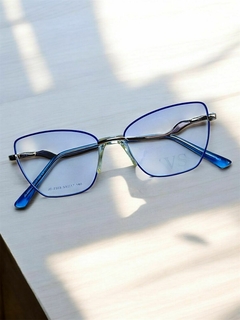 Armação cat eye azul - comprar online
