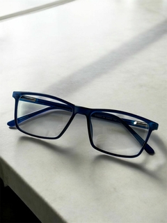 armação para óculos de grau masculino azul - comprar online