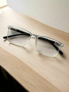 armação quadrada masculina fronte transparente - comprar online