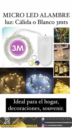 MICRO LED ALAMBRE 3 METROS
