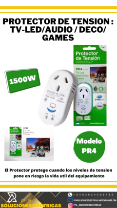 Protector de Tensión PR4 TVLED/AUDIO-DECO/GAMES