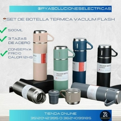 Set botella térmica de acero