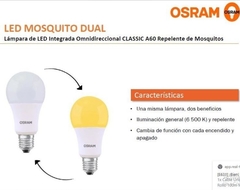 Lámpara Led Dual Luz Blanca O Repele Mosquitos - Osram 8w - comprar online