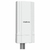 Access Point Dual Band AC Externo Intelbras AP 1250 AC Outdoor na cor branca, montado em um suporte metálico.