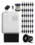 Kit Cerca Intelbras ELC 6012 NET com controle remoto, fios, hastes e isoladores.