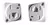 02 Adaptador Tomada Padrão Telefone + Rj11 Branco Fêmea