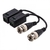 Par de transformador balun passivo de vídeo VB 301 P da Intelbras, com conectores BNC e terminais para fios.