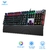 teclado mecânico, anti-fantasma, 104 switch marrom azul c