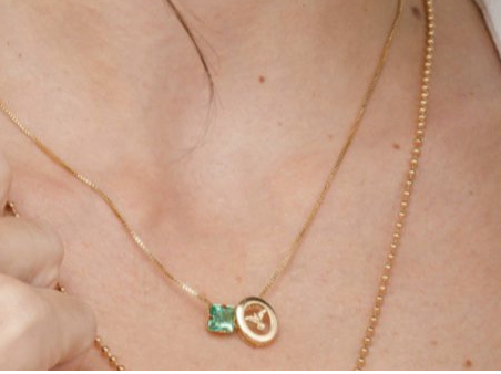 Escapulário Espírito Santo com zircônia