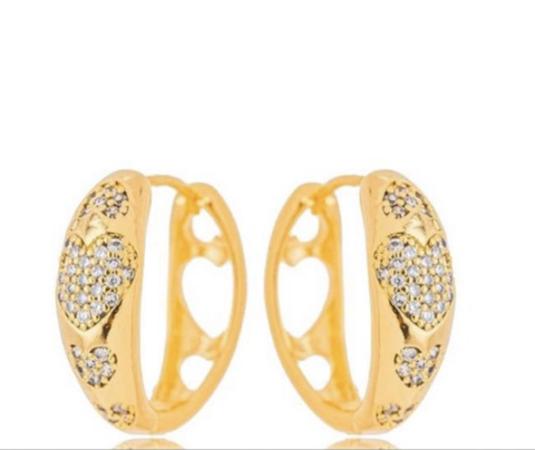 Argola articulada com zircônias