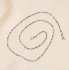 Cadena de Torsal en Dorado o Plateado en Acero Inoxidable en internet