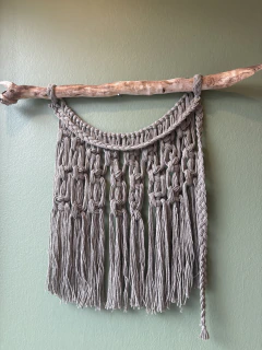 Telar de macramé verde