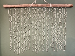 Tapiz de piezas ceramicas irregulares