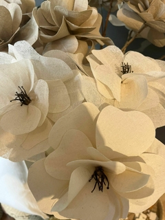 Flores textiles x 3 - comprar online