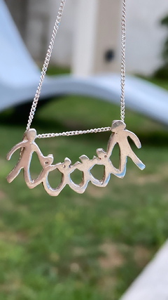 Dije familia plata 925 - comprar online