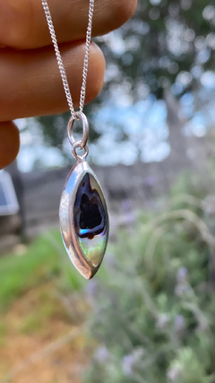 Dije de plata 925 macizo con piedra de 3 cm - comprar online