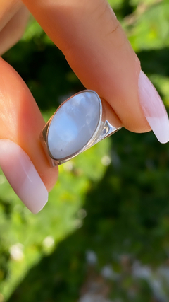 Anillo de plata 925 con nácar incrustado en internet