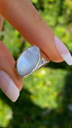 Anillo de plata 925 con nácar incrustado