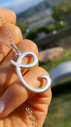 Dije incial plata 925 (4 cm)